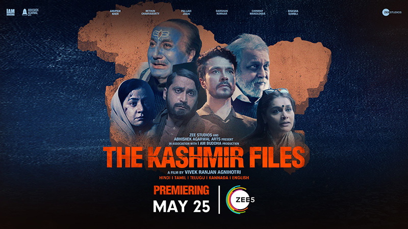 ZEE5 Global : ZEE5 Global set to premiere Bollywood blockbuster The Kashmir Files in the UK and Europe on 25th May 2022