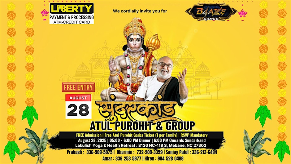 ️ SUNDARKAND with Atul Purohit & Group - Liberty ATM & Blazze Games