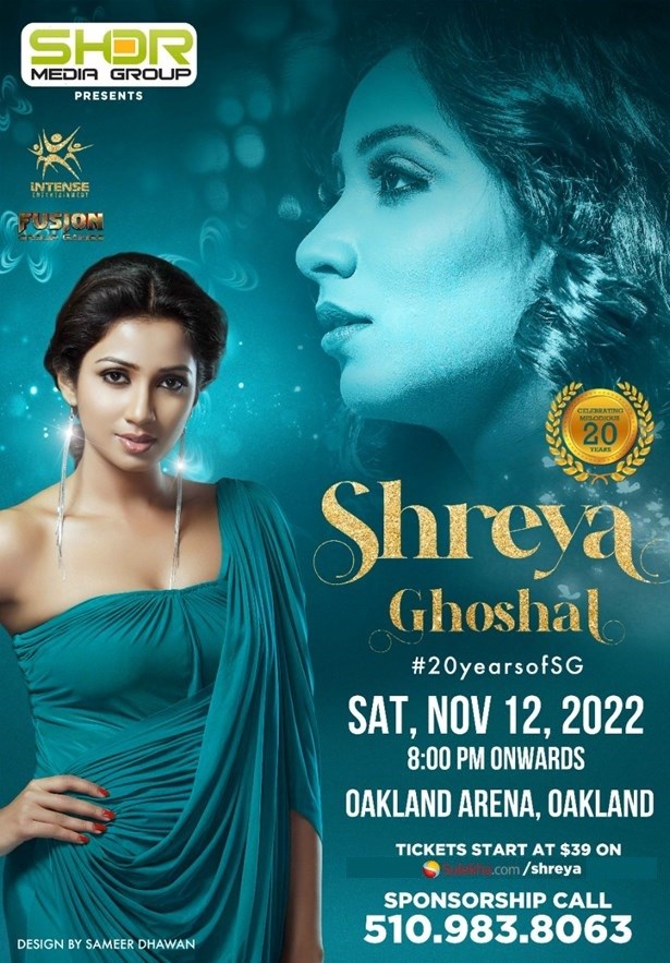 20 Years Of Shreya Ghoshal LIVE in Bay Area