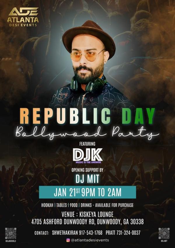 Ade Bollywood Night - Republic Day Special - DJ K