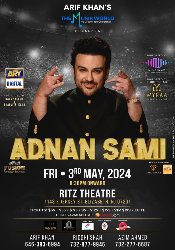 Adnan Sami Live In New Jersey 2024