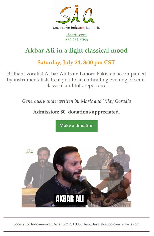 Akbar Ali in a Light Classical Mood