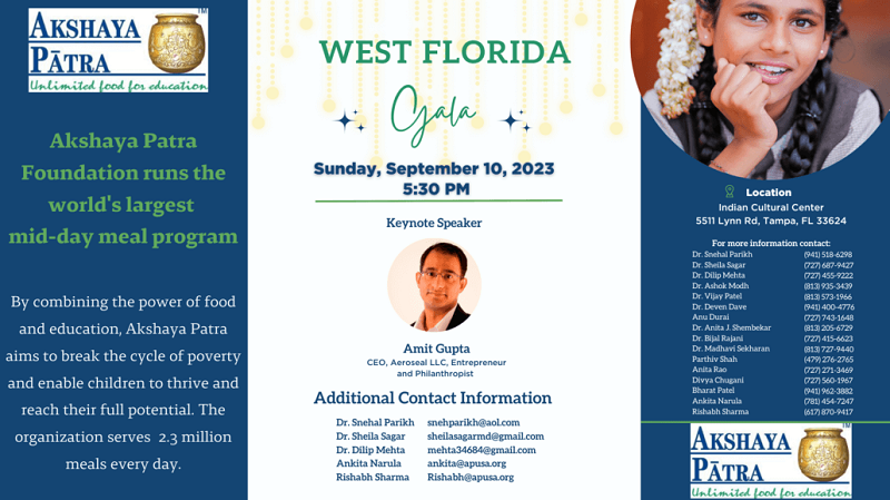 Akshaya Patra West Florida Gala