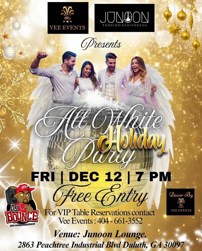 All White Holiday Party