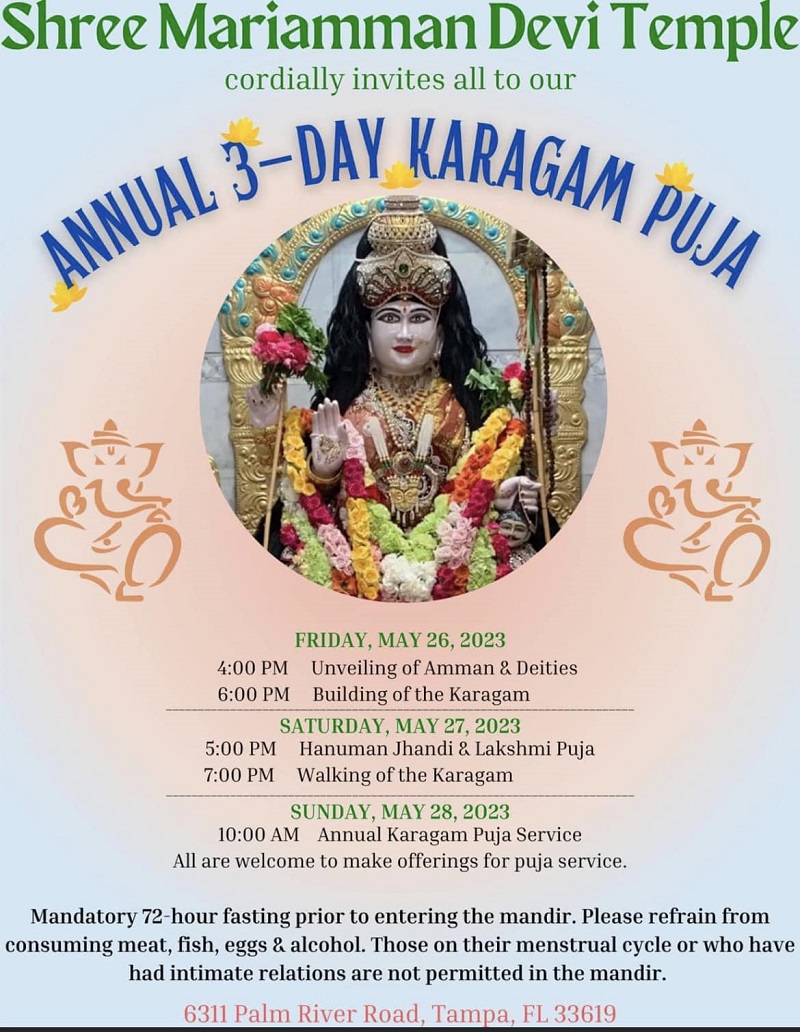 Annual 3 Day Karagam Puja