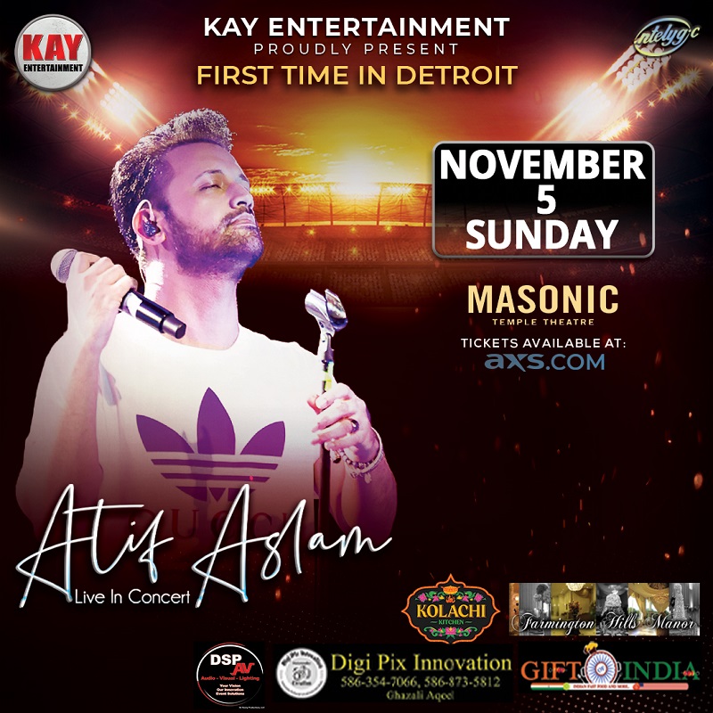 Atif Aslam Live in Concert-Detroit