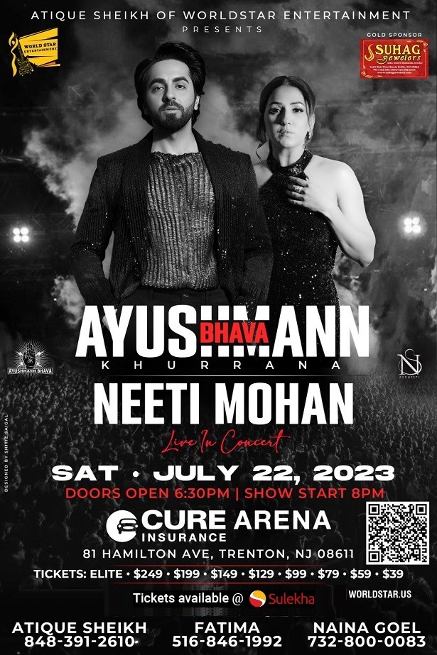 Ayushmann Khurrana and Neeti Mohan Live In NJ