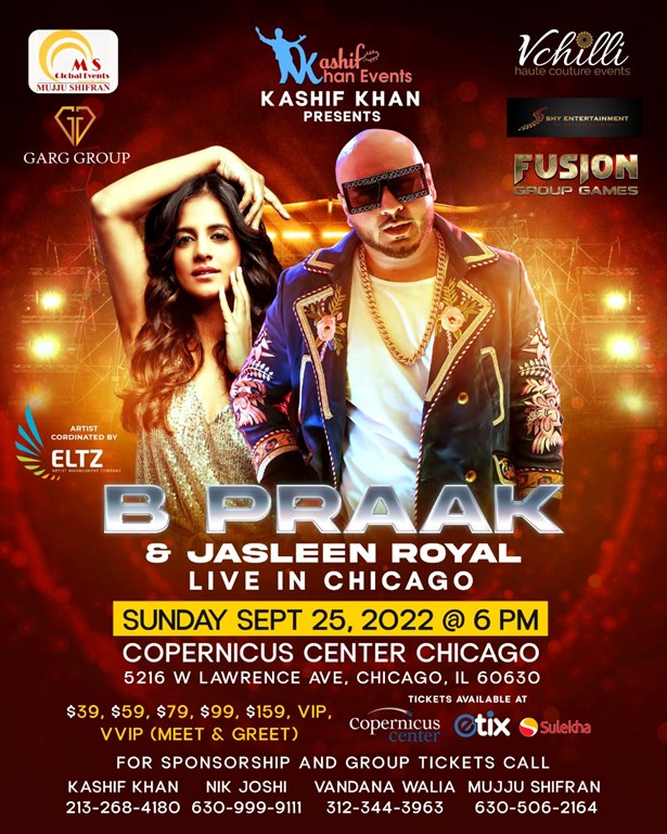 B Praak & Jasleen Royal Live in Chicago