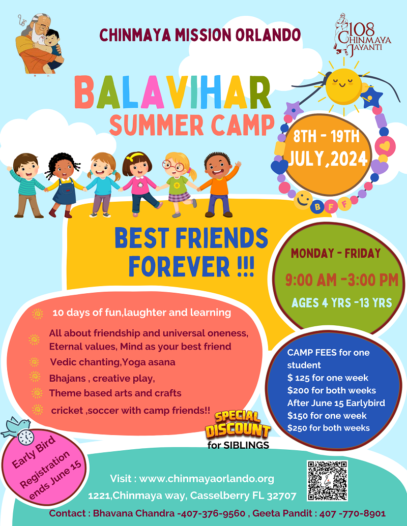 Balavihar Summer camp 2024 