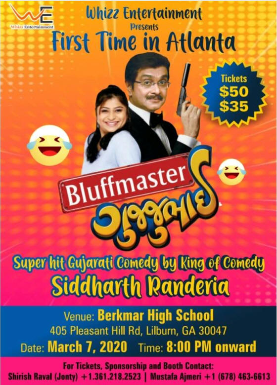 Bluffmaster Super Hit Gujarati Comeday in Lilburn