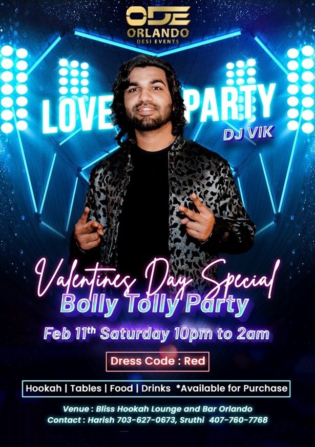Bolly Tolly Dance Party - Valentine Day Special - DJ Vik