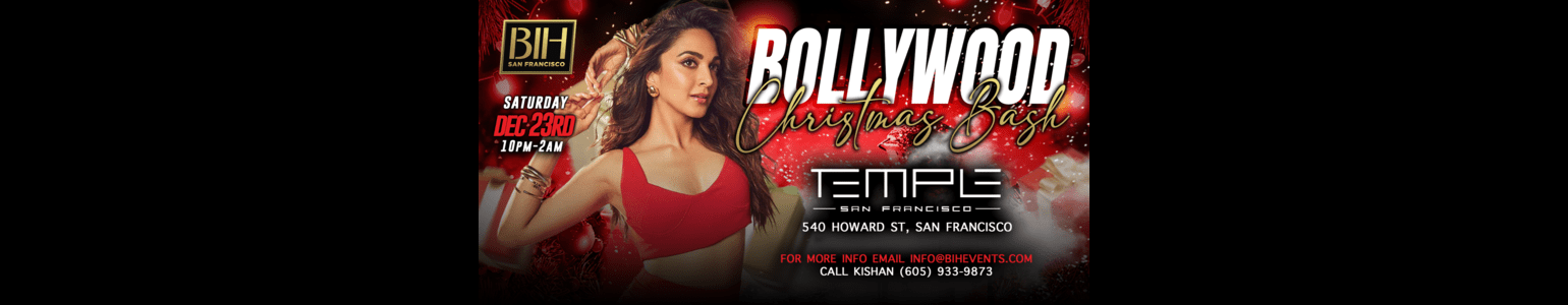 Bollywood Christmas Bash Nightclub SF