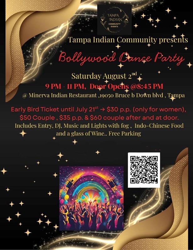 Bollywood Dance party in Tampa FL