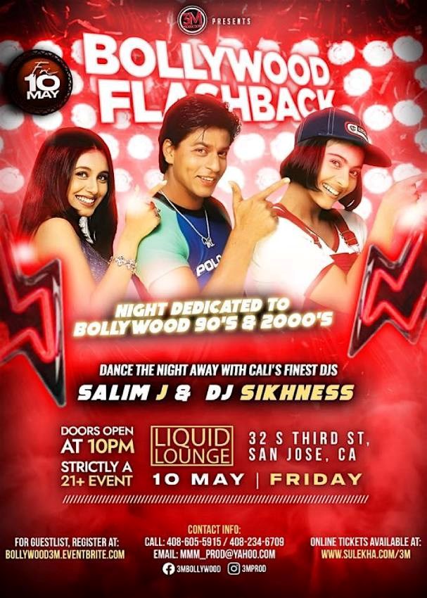 Bollywood Flashback - Bollywood 90's & 2000's On Fri May At Liquid