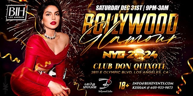 Bollywood Glamour: LA's Biggest Bollywood NYE 2024 Party with Celebrity DJs