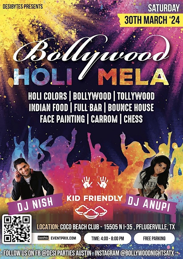 Bollywood Holi Mela with DJ Nish DJ Anupi