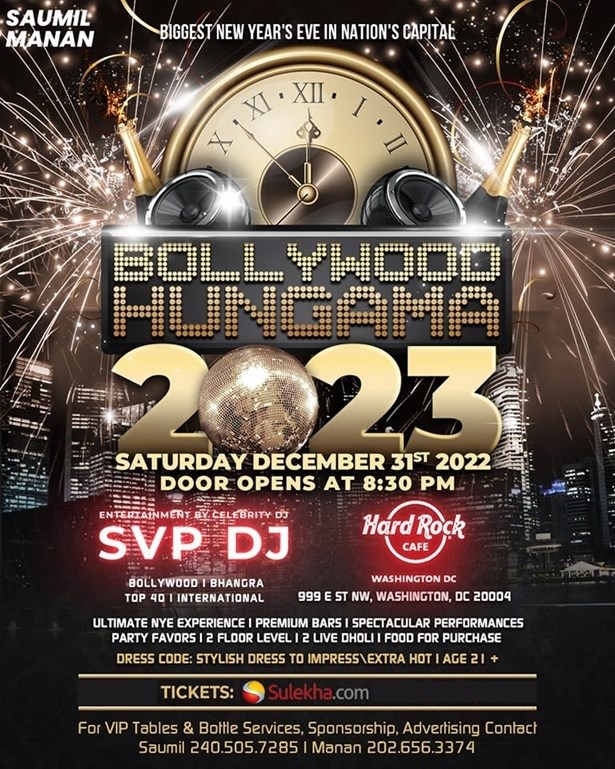 Bollywood Hungama 2023 - Biggest NYE Party in DMV