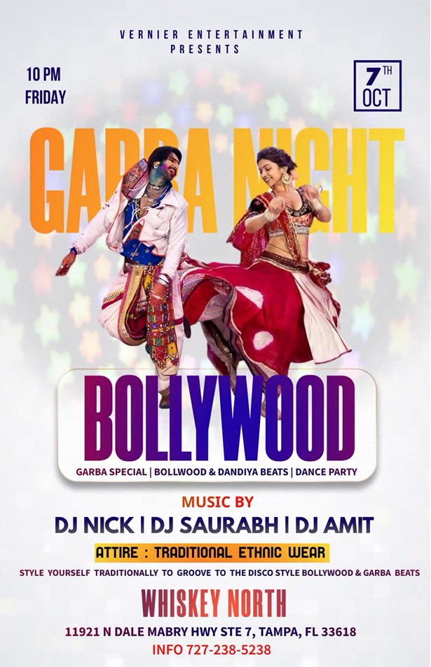 Bollywood Night - Garba Special - Tampa - FL
