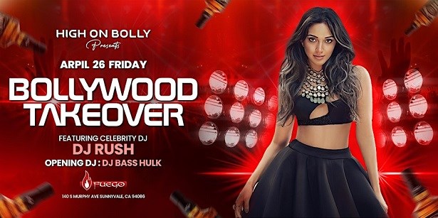 Bollywood Takeover | High On Bolly | Dj Rush & Bass Hulk | Hottest Nightclub In South Bay