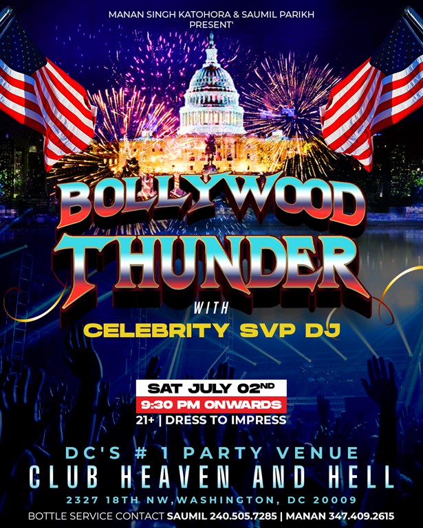 Bollywood Thunder - Biggest Bollywood Party in Washington DC Metro