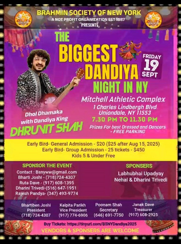 Brahmin Society of NY presents Dandiya night
