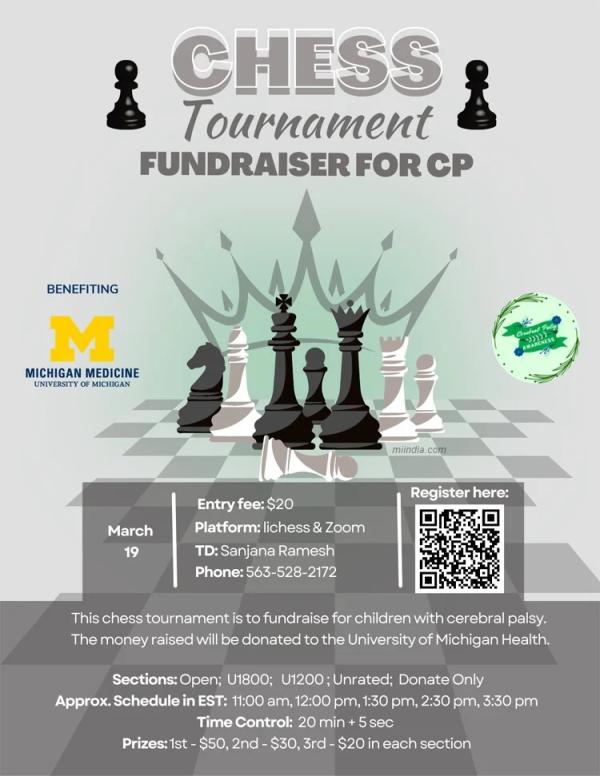 Chess Tournament for CP Fundraiser