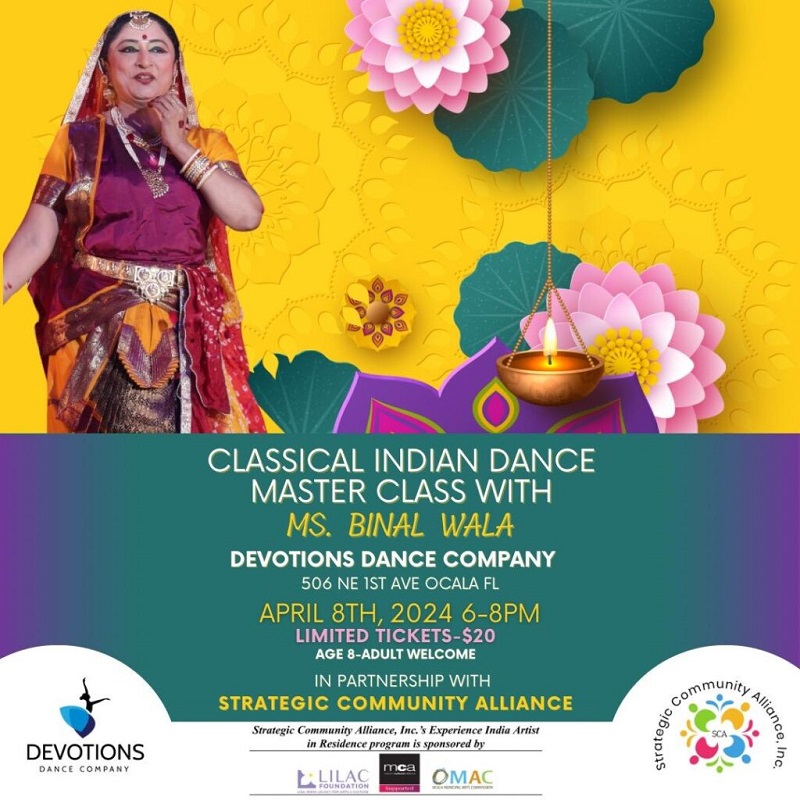 Classical Indian Dance Master Class with Ms. Binal Wala