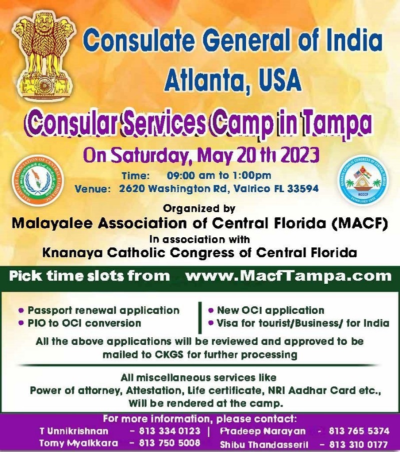 Consular Services Camp in Tampa