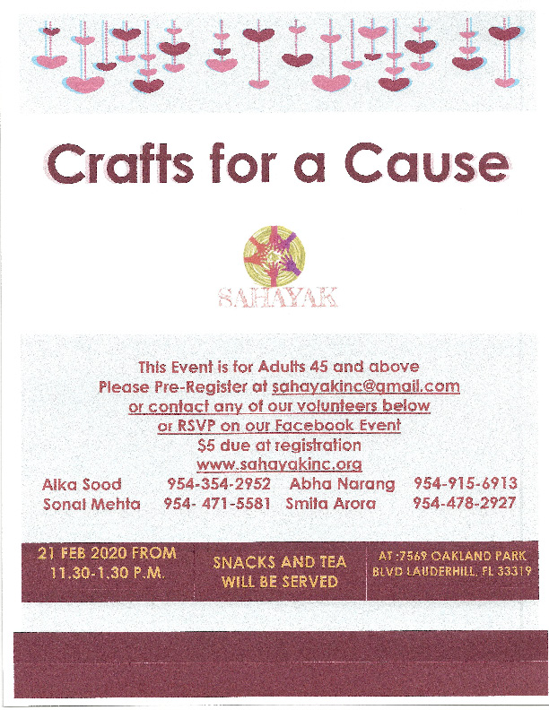 Crafts for a Cause in Lauderhill