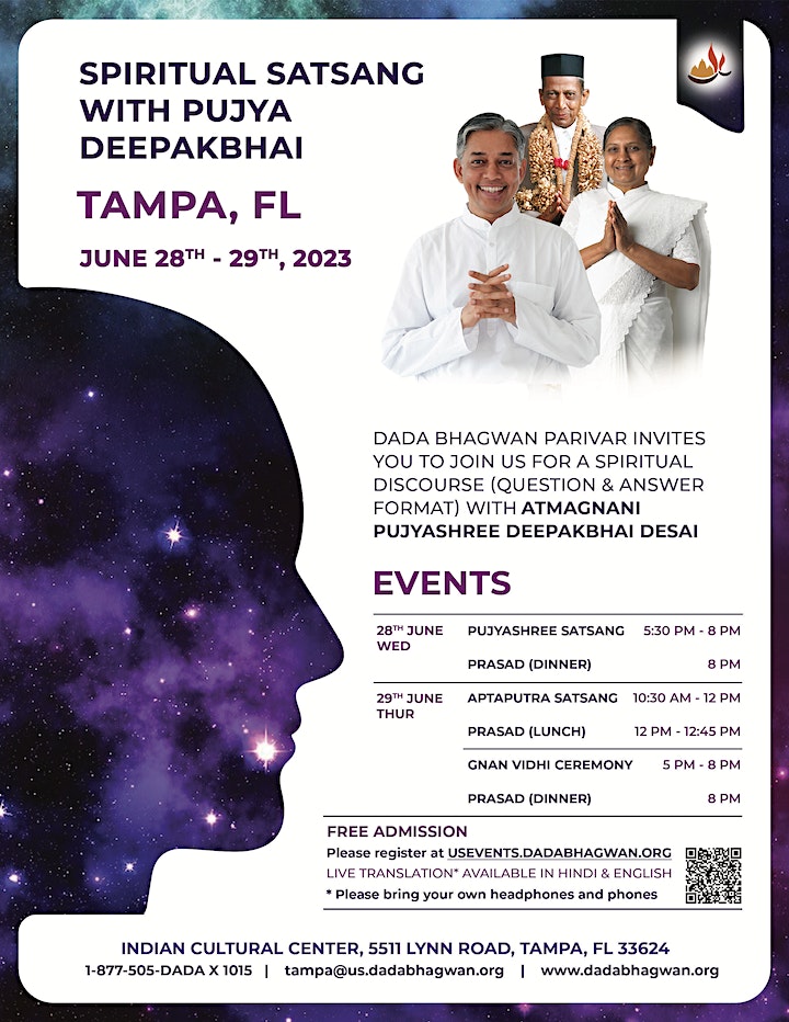 Dada Bhagwan Tampa - Spiritual Session and Self Realization