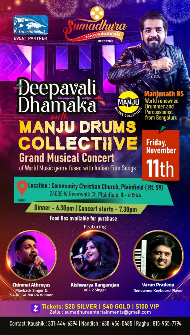 Deepavali Dhamanka with Manju Drums Collectiive