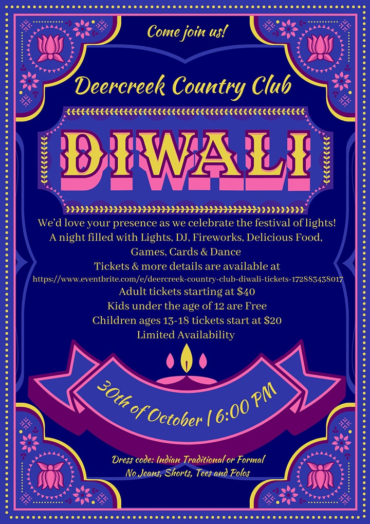 Deercreek Country Club Diwali