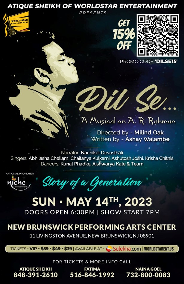 Dil Se - A Music On AR RAHMAN Live In New Jersey