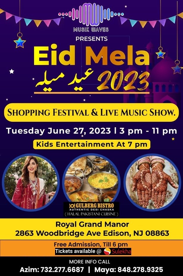 Eid Mela and concert in New Jersey