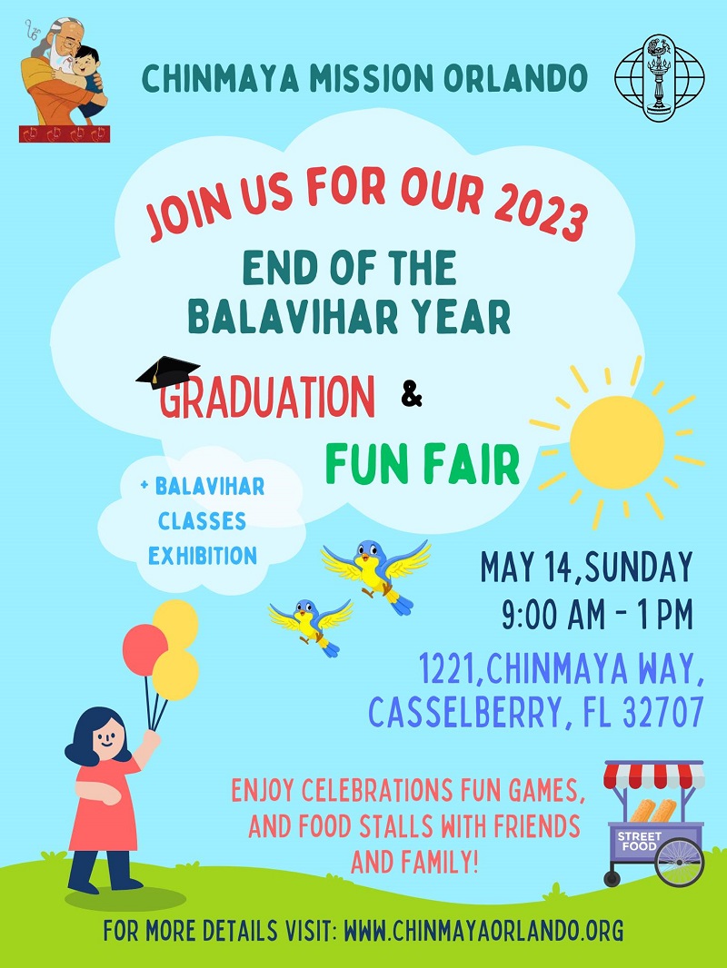 End of the Balavihar Year Graduation & Fun Fair