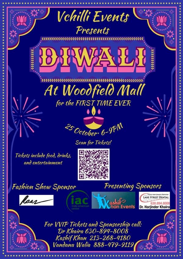 FIRST TIME EVER DIWALI AT WOODFIELD MALL
