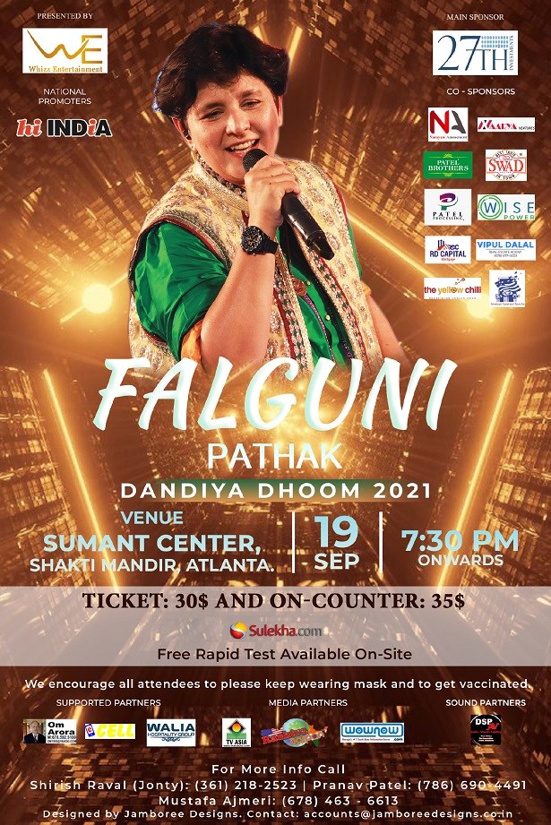 Falguni Pathak Dandiya Dhoom 2021 - Atlanta