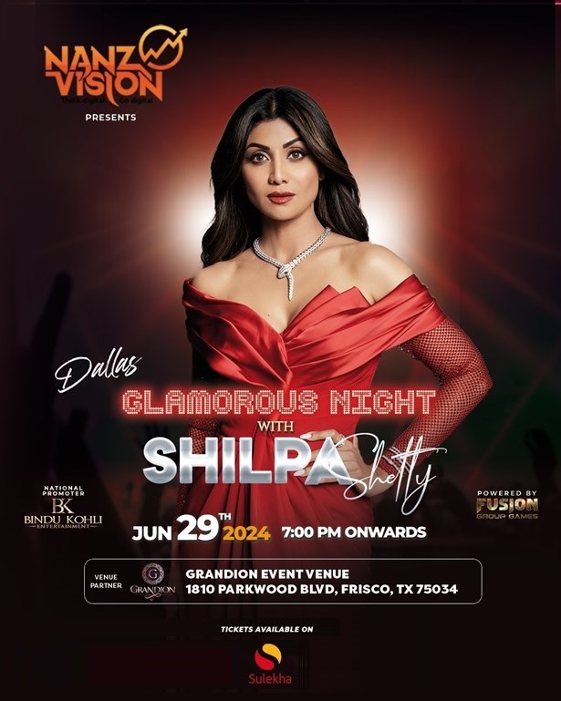 GLAMOROUS NIGHT WITH SHILPA SHETTY - DALLAS