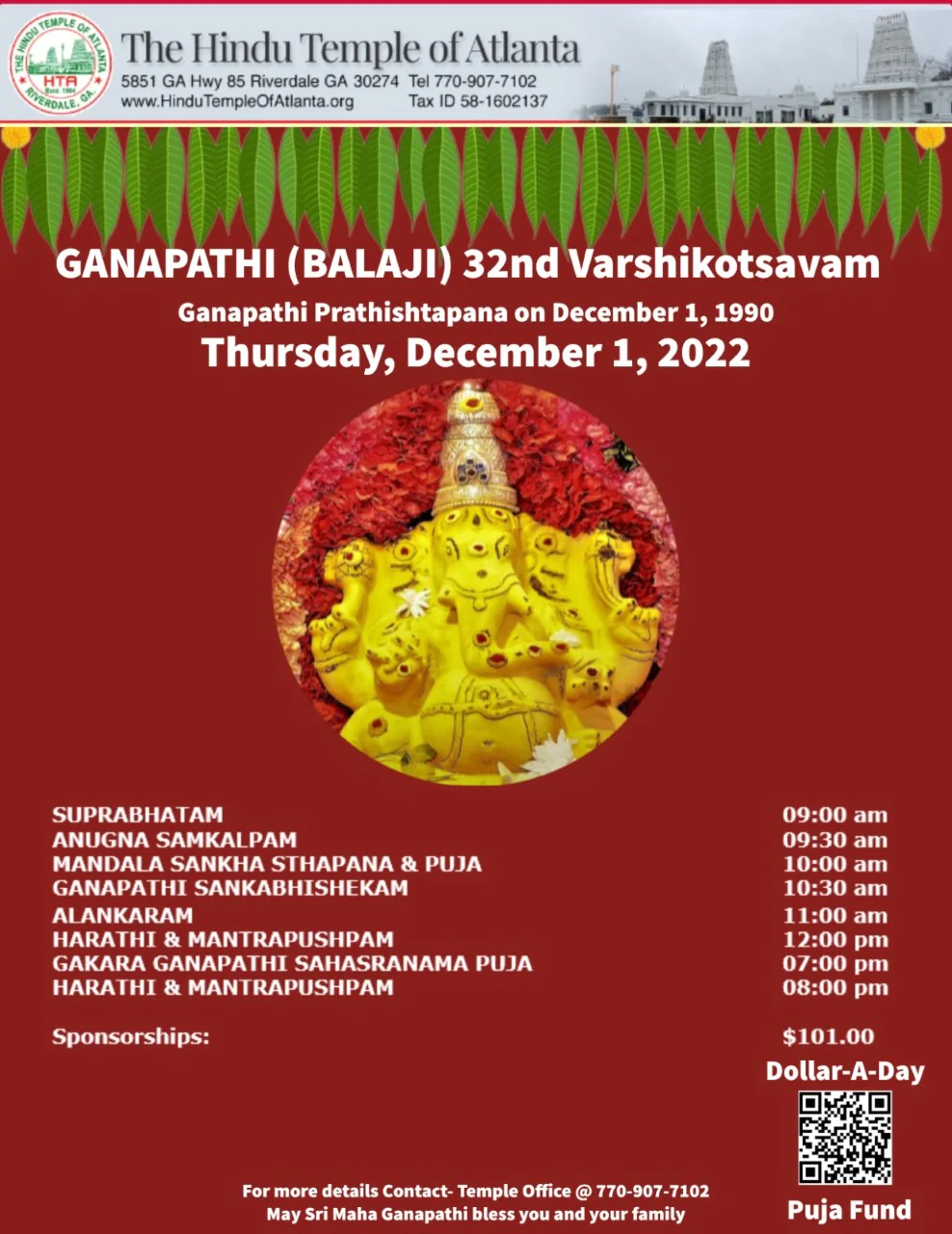 Ganapathi (Balaji) 32nd Varshikotsavam