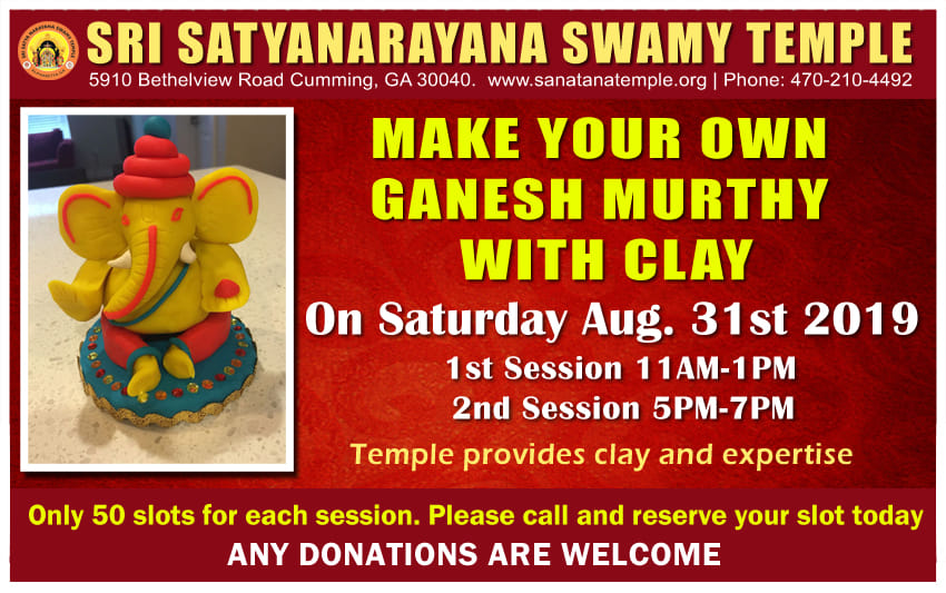 Ganesh Murti Making By Children