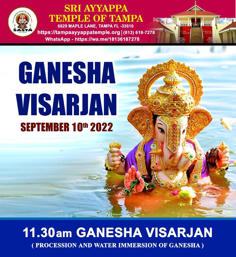 Ganesha Visarjan - Tampa