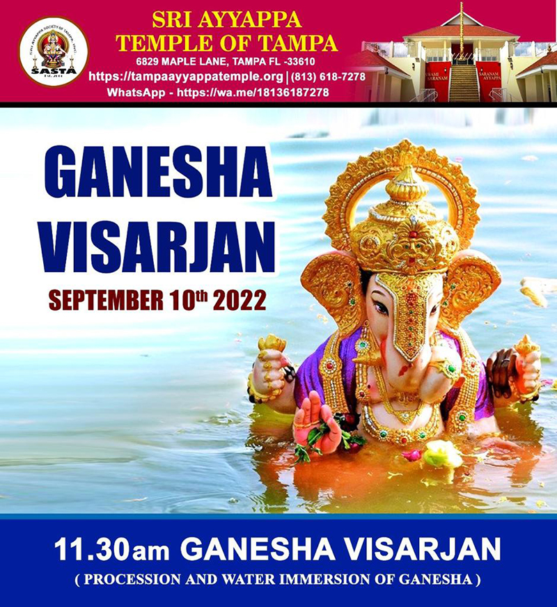 Ganesha Visarjan - Tampa
