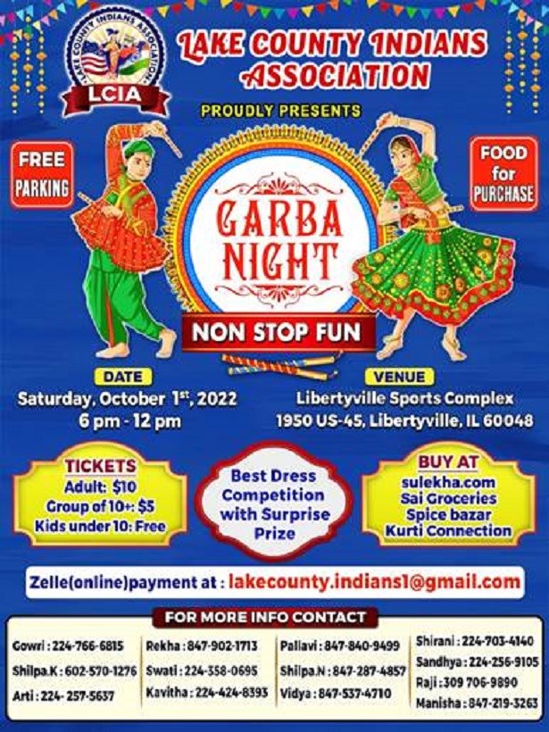 Garba Night Non Stop Fun - Chicago