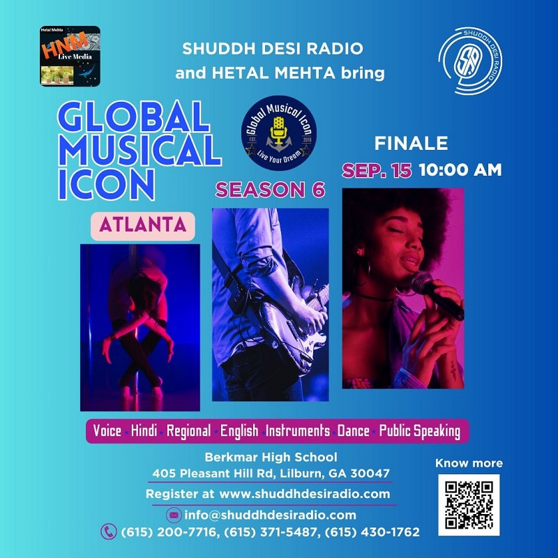 Global Musical Icon in Lilburn Hosted by Shuddh Desi Radio