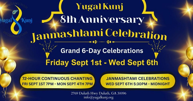 Grand Anniversary and Janmashtami Celebrations