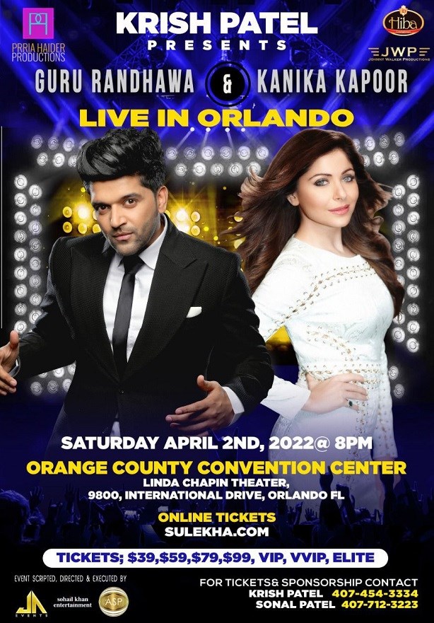 Guru Randawa & Kanika Kapoor Live in Orlando