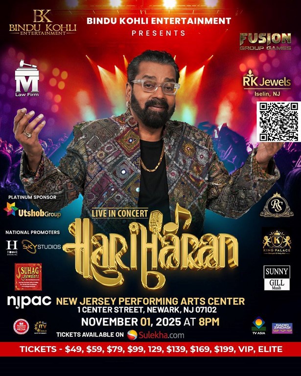 Hariharan Live Concert 2025 in Newark NJ