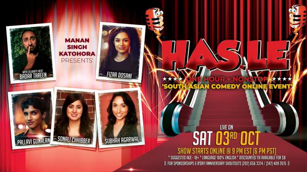 HAS.LE - South Asian Comedy Online Event