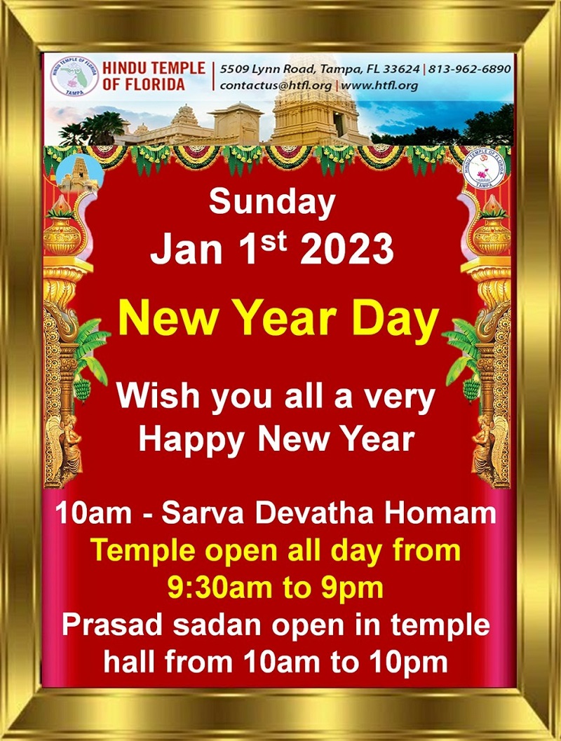 Hindu Temple of Florida New Year Day