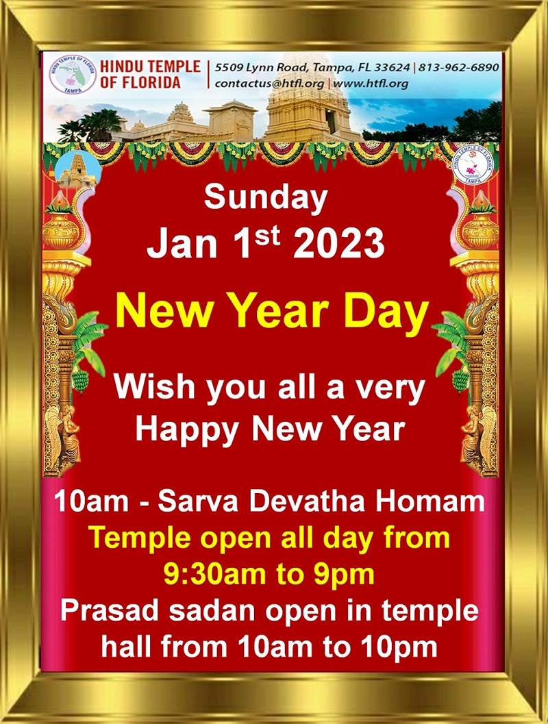Hindu Temple of Florida New Year Day